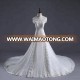 Wholesale Cheap A Line  Wedding Gowns Bridal Wear With Beading crystal bling Robe de Mariage long tail lace Wedding Dresses